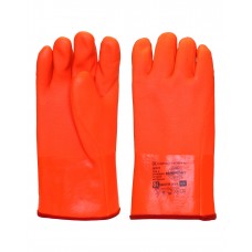 Перчатки утепленные "ВИНТЕРЛЕ Оранж" ПВХ,матовая поверхность, утепл. х/б тканью с начесом, в уп72пар