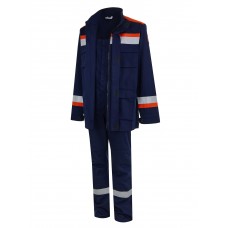 Костюм термостойкий летний мужской "ЭНЕРГИЯ" тип Б усиленный (куртка на молнии, п/к)