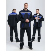 Костюм Итрорис-1 СОП (тк.Саржа,250) брюки, т.синий/васильковый