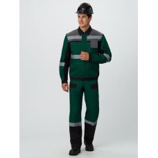 Костюм Виват-2 Премиум IMP (тк.Смесовая,240) п/к, зеленый/черный/серый