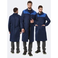 Халат Лигор (тк.Смесовая,210), т.синий/васильковый