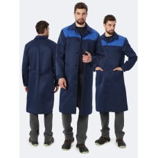 Халат Лигор (тк.Смесовая,210), т.синий/васильковый