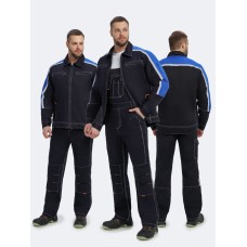 Костюм Джет-2 (тк.Саржа,320) п/к, т.синий/васильковый