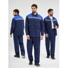 Костюм Бренд (тк.Саржа,240) брюки, синий/васильковый