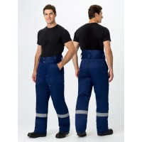 Брюки зимние Экспертный-Люкс (Смесовая, 210), темно-синий