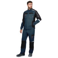 Куртка СИРИУС-КАСПИЙ морена с черным, тёмно-серым и СОП