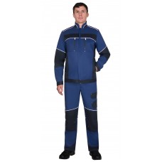 Куртка СИРИУС-АРКТИК синяя с черным, тк. мех. стрейч