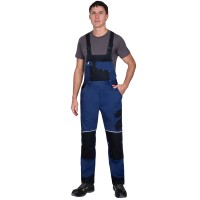 Полукомбинезон СИРИУС-АРКТИК синий с черным, тк. мех. стрейч