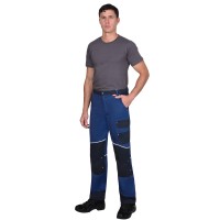 Брюки СИРИУС-АРКТИК синий с черным, тк. мех. стрейч