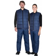 Жилет СИРИУС-МИШЛЕН утепленный, универсальный, тёмно-синий